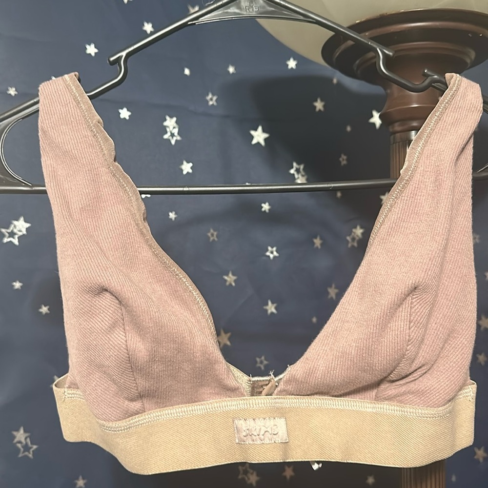 SKIMS triangle cotton bralette